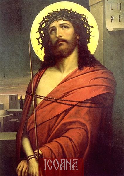 Icoana Domnului Iisus Hristos imprimata pe panza, cod:PICXC216