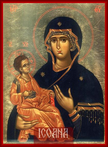 Icoana Maicii Domnului „Trei mâini”, icoană pictată, cod:MDP154