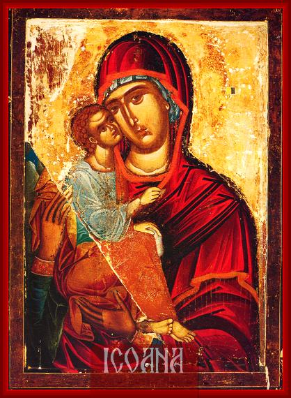 Icoana Maicii Domnului ,, a Imnului Acatist”, icoană pictată, cod:MDP167
