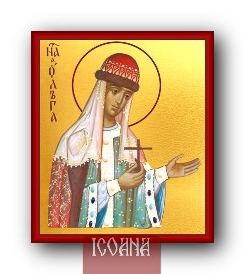 Icoana pictata a Sfintei Olga, cod:SFEP365 - imagine 2