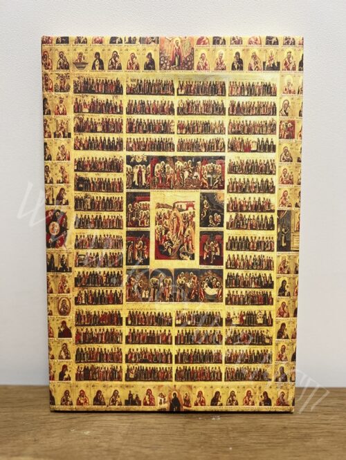 Icoana Tuturor Sfinților – imprimată pe pânză, 20x30 cm